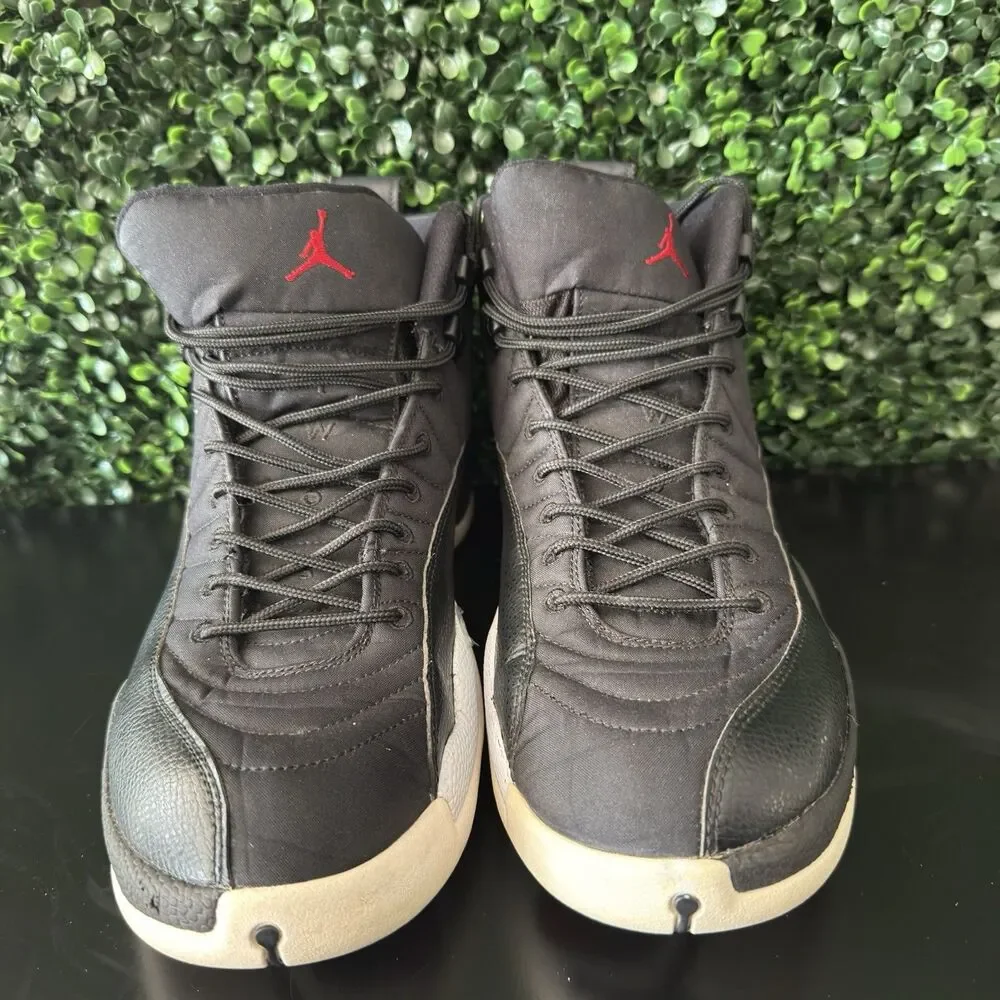 USED Nike Air Jordan 12 Retro Neoprene Nylon Black Gym Red Men’s 12 130690-004